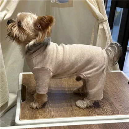 Pure-Cotton Dog Clothes 5 Colors Boy&Girl Dog Pajamas Onesies for Small Medium Dogs Puppy Kitten Jumpsuit Pijamas Chiwawa Yorkie