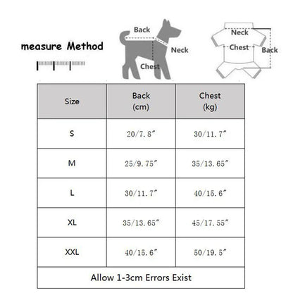 Pure-Cotton Dog Clothes 5 Colors Boy&Girl Dog Pajamas Onesies for Small Medium Dogs Puppy Kitten Jumpsuit Pijamas Chiwawa Yorkie