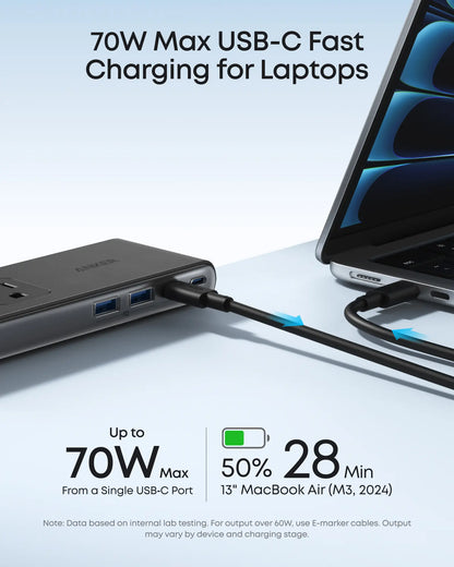 10 in 1 Clamp Power Strip with USB C Charging, Desk Mounted Extension Outlet with Surge Protection