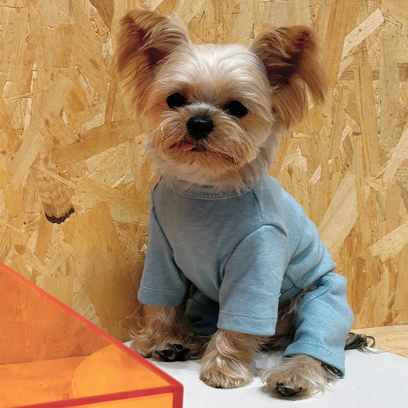 Pure-Cotton Dog Clothes 5 Colors Boy&Girl Dog Pajamas Onesies for Small Medium Dogs Puppy Kitten Jumpsuit Pijamas Chiwawa Yorkie